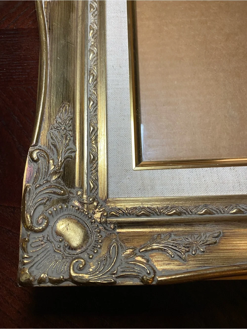 Gold Ornate Victorian style Picture Frame - comes with Matt and glass 11x14